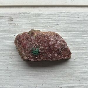 Cobalto Calcite with Malachite Crystal